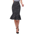 Belle Poque Vintage Polka Dots Bureau Lady Jupes KK000220-1